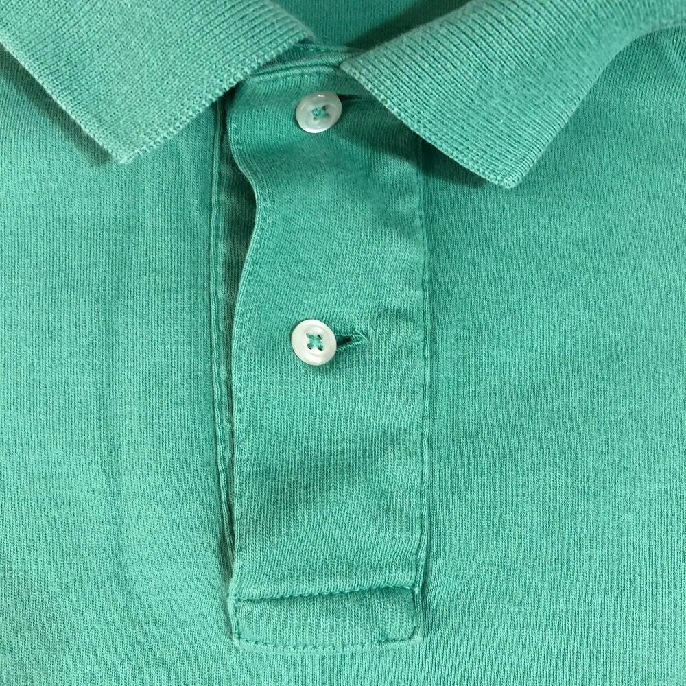 Polo Ralph Lauren Shirt Mens Large Blue Teal Polo Slit Golf Preppy Jockey Pony - Picture 5 of 9